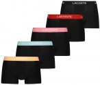 Lacoste Herren Retropants 5er-Pack, schwarz/pink, Gr. S