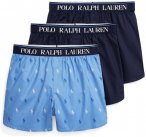 Polo Ralph Lauren Herren Boxershorts 3er-Pack, marine, Gr. M