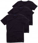 Tommy Hilfiger Herren T-Shirt im 3er Pack, black, Gr. S