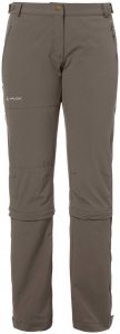 VAUDE Damen Outdoorhose Wo Farley Stretch Capri T-Zip II, braun, Gr. 34