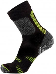Wapiti Trekkingsocken "S06", schwarz/gelb, Gr. 42/44