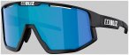 BLIZ Active Eyewear Fusion Matt Black Sonnenbrille smoke w blue multi Gr. Uni