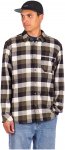 Tentree Benson Flannel Shirt olv nght grn campfr plaid Gr. S
