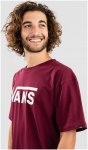 Vans Classic T-Shirt burgundy / white Gr. S