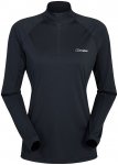 Berghaus Trailblaze LS Half Zip Tech Tee Women black/black/UK 10 = EU 36