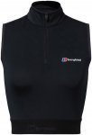Berghaus Wildermite Half Zip Tank Women black/black/UK 12 = EU 38
