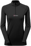 Berghaus Wildermite LS Half Zip Tech Tee Women black/black/UK 12 = EU 38