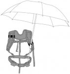 EuroSCHIRM Handsfree Umbrella System - Tragegestell schwarz/one size