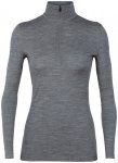 Icebreaker Women 200 Oasis LS Half Zip gritstone heather/XL