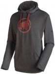 Mammut Mammut Logo ML Hoody graphite melange/maroon/3XS