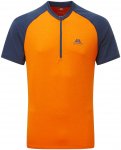 Mountain Equipment Nava SS ZIP T Men orange pepper/dusk/EU 48 - 50 UK  S