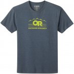 Outdoor Research Advocate S/S Tee naval blue heather/XL