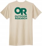 Outdoor Research Lockup Back Logo T-Shirt sand/verdant/M