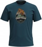 Smartwool Bear Attack Graphic Short Sleeve Tee Slim Fit twilight blue/XL