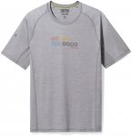 Smartwool Men's Active Ultralite Graphic Short Sleeve Tee light gray heather/XL