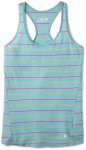 Smartwool Women's Merino 150 Baselayer Tank wave blue stripe/S