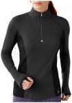 Smartwool Women's PhD Light Zip T charcoal heather/L