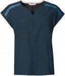 Vaude Skomer V-Neck T-Shirt Women dark sea/34/XXS