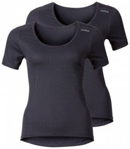 Damen Shirt s/s crew neck CUBIC 2er Pack , Odlo , XL