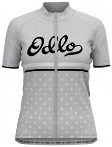 Damen T-Shirt Full Zip Stand-Up Collar Fujin Print , Odlo , S