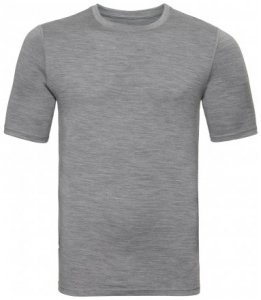 Herren Shirt s/s crew neck Natural MERINO WARM , Odlo , L