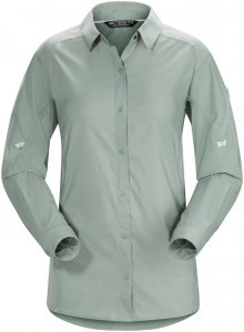 Arcteryx Fernie Long Shirt Women - Trekkingbluse - sage grey - Gr.S