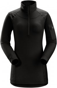 Arcteryx Satoro SV Zip Neck Longsleeve Shirt Women - Merino Funktionsunterwäsche - black - Gr.S