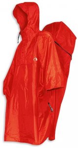 Tatonka Poncho Cape - Regenponcho für Rucksackträger - M - red