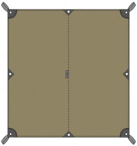 Tatonka Tarp 2 TC - 285x300cm - Zeltplane aus Polycotton - cocoon beige - 285x300cm