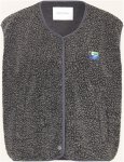 American Vintage Teddyfell-Weste grau