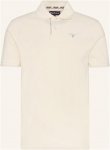Barbour Piqué-Poloshirt weiss
