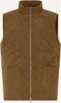 Barbour Steppweste Liddesdale Aus Cord braun