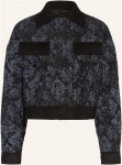 Boss Kastenjacke Jutala Im Materialmix schwarz