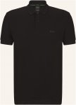 Boss Piqué-Poloshirt Pio Regular Fit schwarz