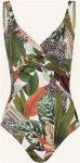 Charmline Shape-Badeanzug Floral Safari gruen