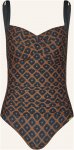 Charmline Shape-Badeanzug Tobacco Fields schwarz