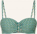 Cyell Bügel-Bikini-Top Groovy Graphic gruen