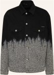 Dolce & Gabbana Jeansjacke Im Materialmix schwarz
