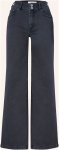 Item m6 Flared Jeans Wide Legged High Rise Denim schwarz