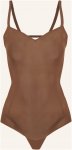 Item m6 Shape-Body All Mesh Mit Rückenausschnitt braun