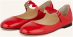 Mach & Mach Mary-Jane-Ballerinas rot