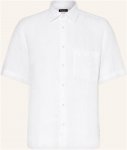 Marc O'polo Kurzarm-Hemd Regular Fit Aus Leinen weiss