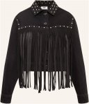 Mavi Jeansjacke Jenna Mit Nieten schwarz