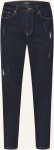 Monari Cropped Jeans Mit Schmucksteinen blau