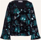 Mos Mosh Blusenshirt Mmlizza Aus Samt Mit Pailletten gruen