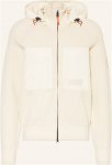 Napapijri Strickjacke A-Vanoi Im Materialmix Mit Abnehmbarer Kapuze beige