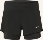Nike 2-In-1-Laufshorts Dri-Fit Swift schwarz