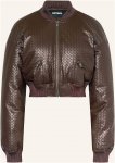 Rotate Blouson In Lederoptik braun
