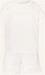 Schiesser Shorty-Schlafanzug Casual Nightwear weiss