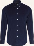Tommy Hilfiger Cordhemd Regular Fit blau